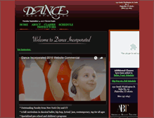 Tablet Screenshot of danceincct.com